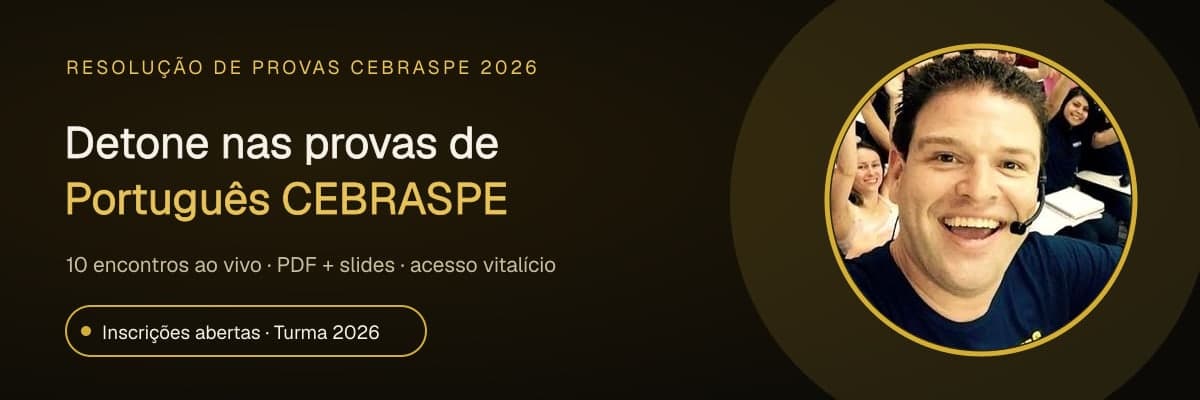 Português CEBRASPE 2026 com Professor Felipe Oberg